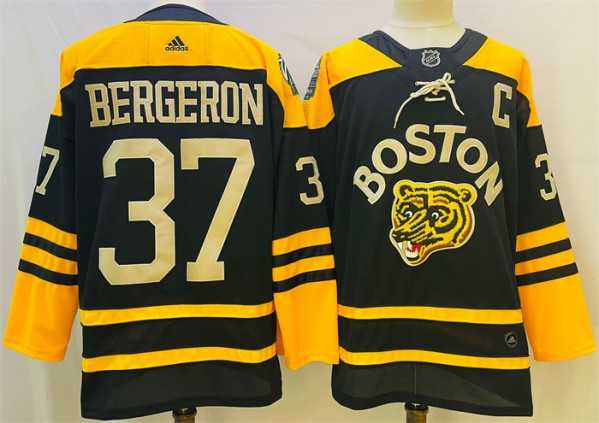Men%27s Boston Bruins #37 Patrice Bergeron Black Classic Primegreen Stitched Jersey->phoenix coyotes->NHL Jersey